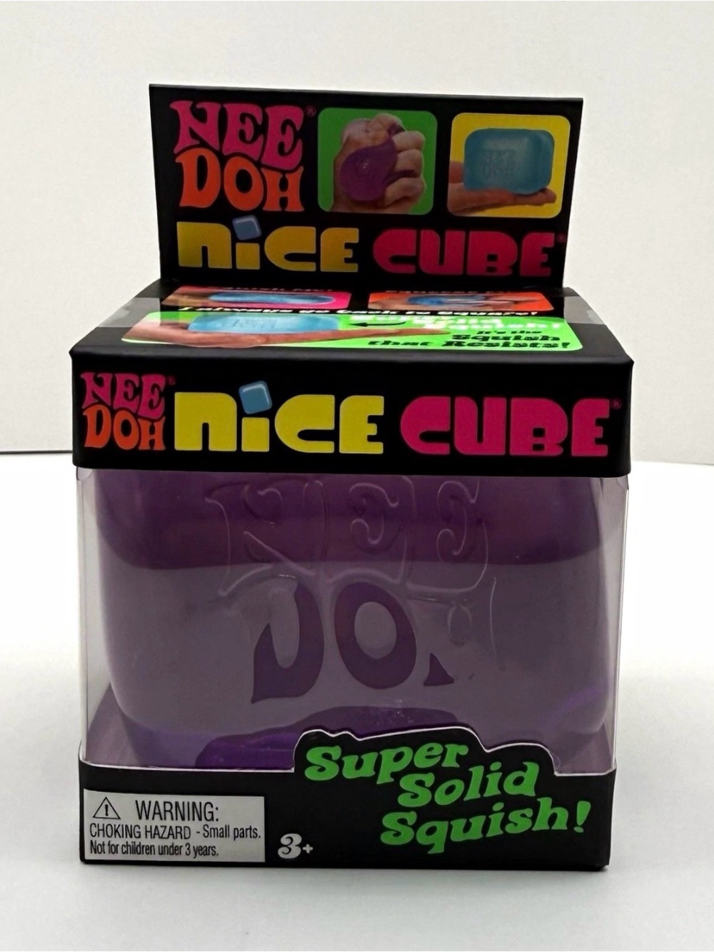 Nee Doh Nice Cube Squeeze Ball Purple Rubber Squishy Stress Toy 3in

Nice Cube S